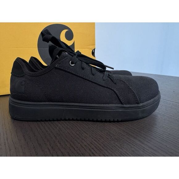 Carhartt Detroit Low Nano Toe Shoes Women's 8 M FC2461-W Black Sneakers Work - Picture 2 of 7